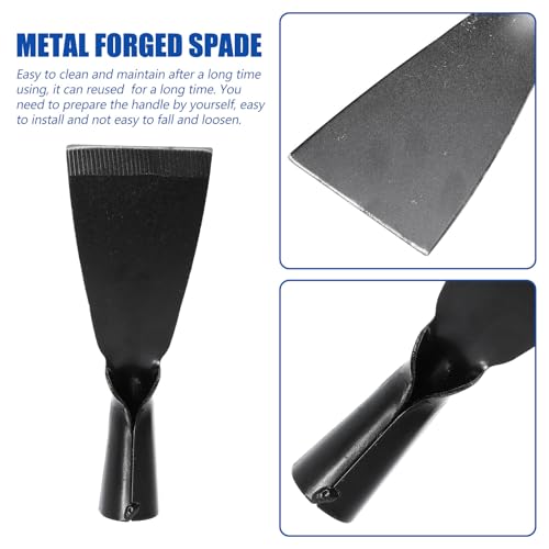 Abaodam Wall Cleaning Shovel Rust Removal Blade Metal Forged Spade Head for Bark Scraping Weeding Cement Cleanup Garden and Household Use 7.48 X 2.75 X 1.25 in