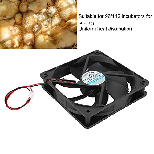 Incubator Fan 12V Incubator Exhaust Fan Low Noise High Power Motor | Ventilation Fan for Poultry Farms Hatcheries Greenhouse - style: Upper fan