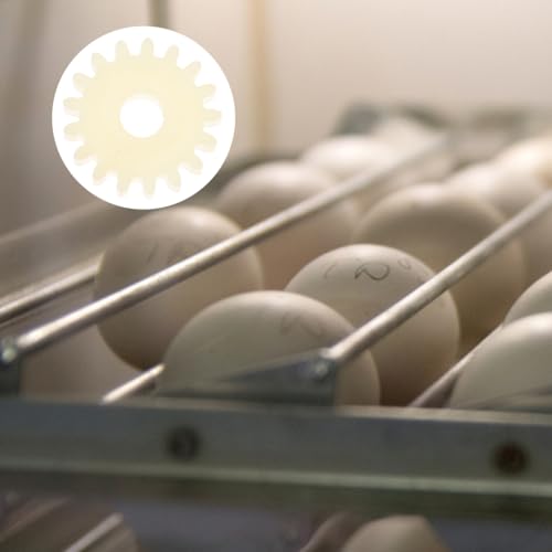 Abaodam 10 pcs Incubator Gear Wheel Egg Turning Motor Reversible Gear Replacement Part for Chicken Quail and Pigeon Hatching Equipment Easy Install for Incubator Accessories