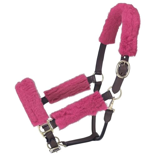 Tough1 Fleece Halter Set - Horse - color: Purple