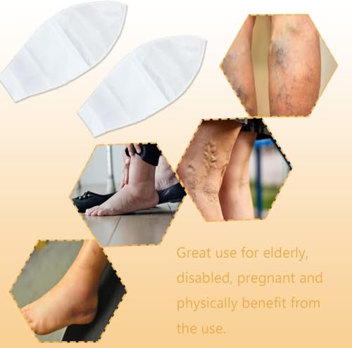 Open Toe Compression Sock Aid for Easy Slide - Slip Stocking Applicator to Help Assist Put On for Elderly, Disabled, Pregnant, 2 Pcs - size: 1 Pair (Pack of 1)