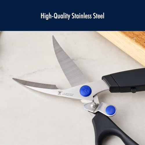 HENCKELS Kitchen Shears for Poultry, Dishwasher Safe, Heavy Duty, Stainless Steel 4-Inch - style: Poultry & Meats