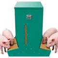 Hog Feeder for Pigs, 4 Door Heavy Duty Pig Feeder with Rainproof Lid, Self Feeder for Outdoor Use on Hog Farm, Homestead, or Pasture - size: 4 Door