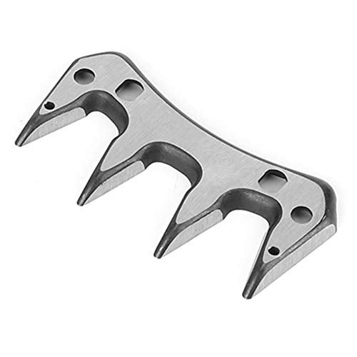 Stainless Steel Sheep Clippers Blade High Hardness Replacement Shearing Cutter for Sheep Goat Animal Grooming with 9T 13T Straight Curved Blade Options (9-Tooth Curved (+ Swing)) - size: 9-tooth curved blade (+ swing blade)