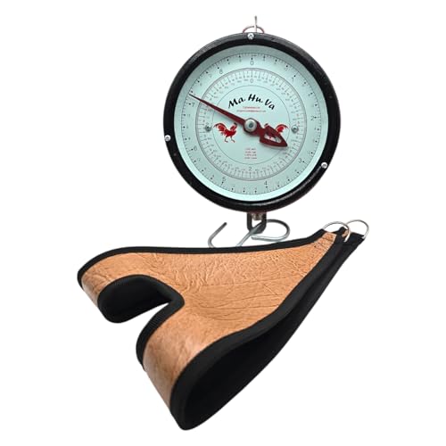 Hanging Scale with Support Bag for Weighing Roosters - Graduated Scale for Weighing Roosters Bascula Graduada para pesar Aves