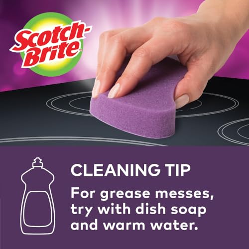 Scotch-Brite Scratch-Free Glass Cooktop Pads, Chemical Free Cleaning for Glass Stovetops, Tackle Burnt-On Messes, 2 Cleaning Pads - size: 2 Pads