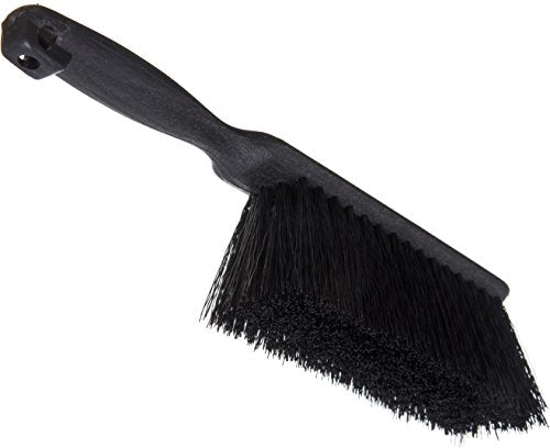 Sparta Counter and Bench Brush, Polypropylene Bristles, 8 Inch, Black | Flo-Pac, Polypropylene Block, Fine Dust and Sawdust, Smooth Surfaces, 13-Inch Overall Length, BPA Free