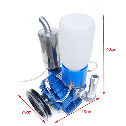 Cow Milking Machine, 250L/Min Electric Vacuum Pump Milker Bucket Tank Barrel 1440R/Min Portable Livestock Milking Equipment for Cow Sheep Goat