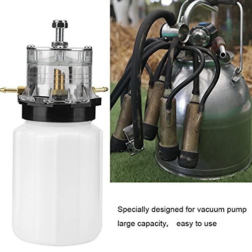 Oil Pot Milking Machine, Plastic Milker Oil Pot Can for Cow Sheep Goat Milking Machine Vacuum Pump Accessory