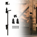 18" Heavy Duty Cane Bolts for Gates with Black Rustproof Powder Upgraded Hardware Gate Drop Rod for Wood PVC Vinyl Fences Gates, Double Doors-1 Pack - size: 18 Inch-1pack