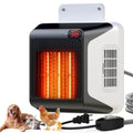 Dog House Heater With Thermostat,Pet Heater With Safe Overheat Protection And 6FT Anti Chew Cord,2 Heating Mode (600/300W) Pet Warmer Suitable For Dogs Chicken Coops Rabbits