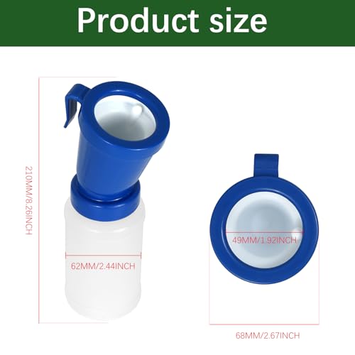 Teat Dip Cup - Non Reflow Design for Cow, Goat, Sheep | Secure Nipple Cleaning Disinfection Dip Cups 300 ml (blue, 1) - style: blue