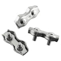 10pcs M4 Poly Rope Connector, Wires Splicer 304 Stainless Steel Polyethylene Cord Connectors for Electric Fences
