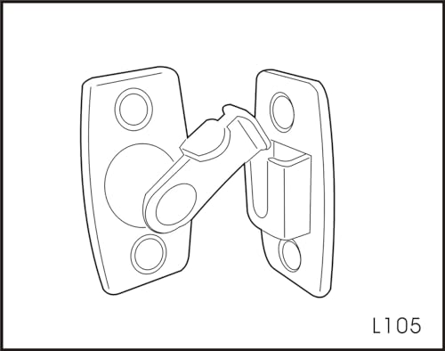 QCAA Heavy Forged Solid Brass Door Latch, 90 Degree Right Angle Door Latch Buckle for Doors & Windows, Small, 1.75", Oil Rubbed Bronze, 2 Pack, Made in Taiwan - color: ORB-1.75", size: 2 Pack