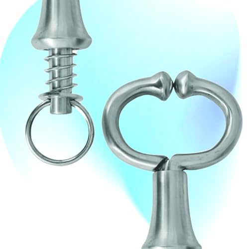 Brass Cattle Nose Pliers & Milk Control Clamp – Traction Tool for Lead, Ring Insertion, Show Use, Veterinary Care (Bull Nose Ring 5 Inches) - style: Bull Nose Ring 5 Inches