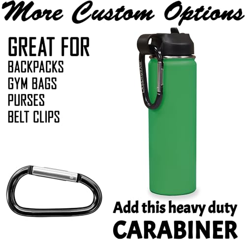 LaserGram Personalized 20oz Water Bottle, Horse (Green) | Engraved Gift, Vacuum Insulated Stainless Steel, Flip-Top Straw Lid, Laser Engraved With Your Name - color: Green, size: 20 Ounces