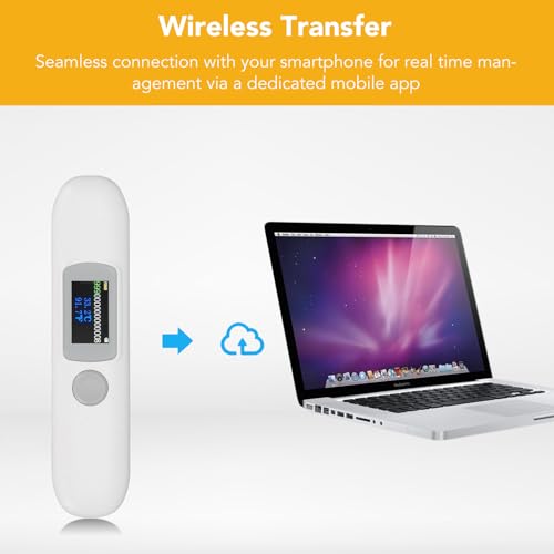 Animal Microchip Tag Reader, Accurate Temperature Readings Pet Microchip Scanner for Animal Management