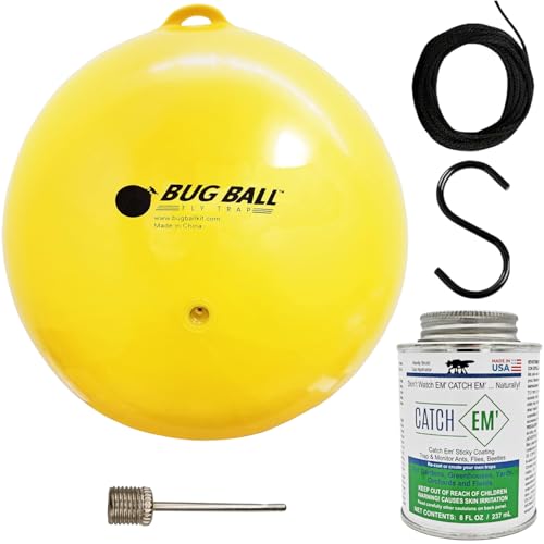Bug Ball Gnat Ball Starter Complete Kit - Fly and Insect Trap, Pack of 3