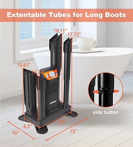 Boot Dryer for Work Boots, Shoe Dryer and Odor Eliminator, Portable Ski Boot Dryer with Adjustable Tubes & Timer, Ultra Silent, Quick Drying for Ski Boots, Sneakers, Gloves, Hats, Helmets