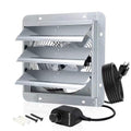 Louvered Exhaust Fan, 10 inch Wall Mount Shutter Fans w/Speed Controller,844 CFM,Chicken Coops Vent Fan for Greenhouse, Gable, Barn, Garage, Shed Ventilation Fan - color: With Speed Control, size: 10 inch