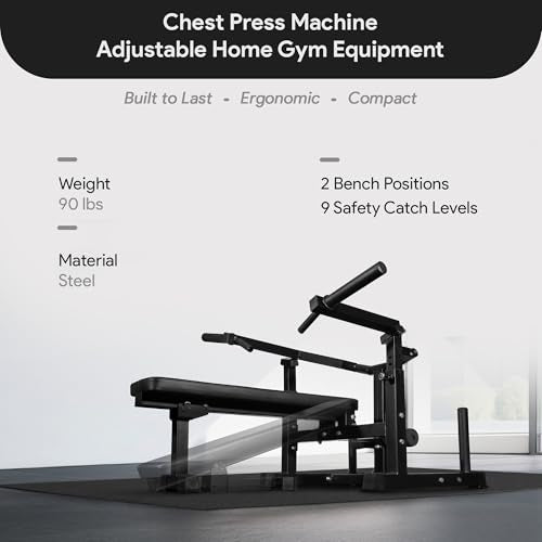 BalanceFrom Strength Training Machine, Adjustable Multifunctional Fitness Equipment for Home & Gym - style: Chest Press