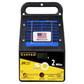 Zareba Solar Powered Low Impedance Electric Fence Charger - 2 Mile Solar Powered Electric Fence Energizer, Contain Small Animals and Keep Out Predators - ESP2M-Z