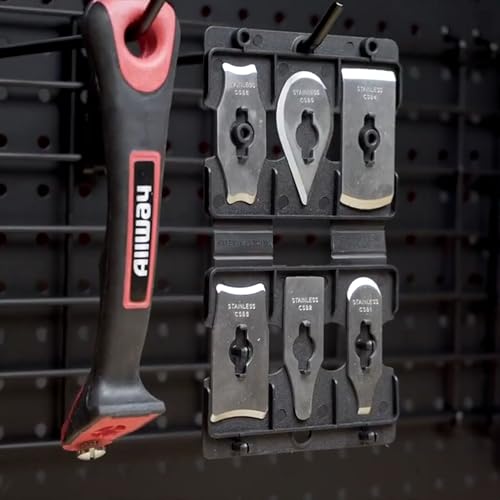 ALLWAY CS6 Soft-Grip Contour Scraper Set with 6 Blades and Blade File