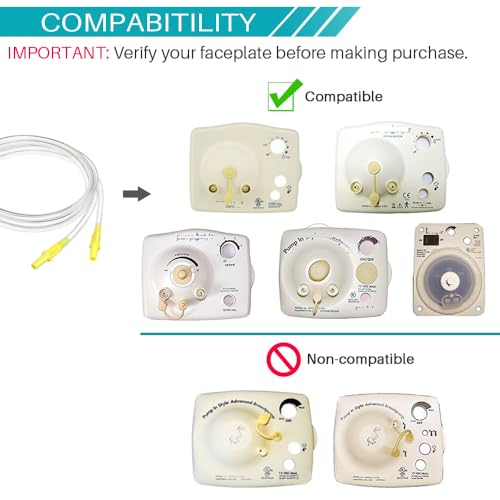 Pump in Style Tubing x4, Spare and Replacement Tubing Compatible with Medela Older Pump in Style Advanced Breast Pump - BPA Free (4 pc) - size: For Classic PIS