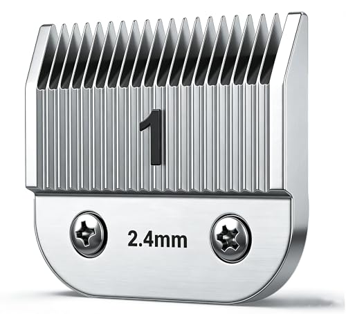 1# Replacement Ceramic Blades,Compatible with Oster 76,Andis AGC,Wahl KM10 | 2.4mm(3/32") Cutting Length,size 1 - color: Size 1