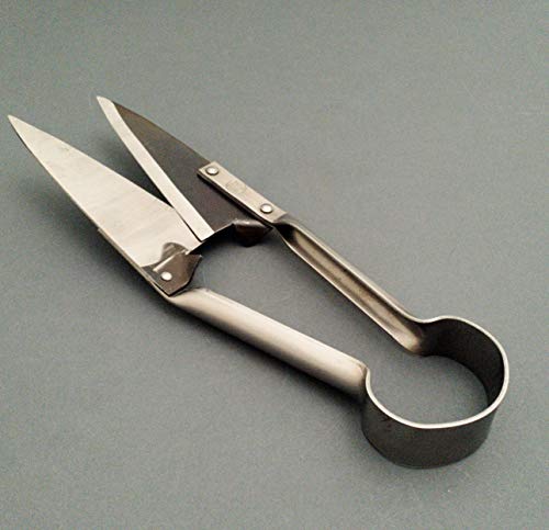 DUE BUOI SINGLE BOW CURVED SHEEP SHEARS DB 163/29-5"1/8 BLADE LENGTH- 11"1/2 TOTAL LENGTH