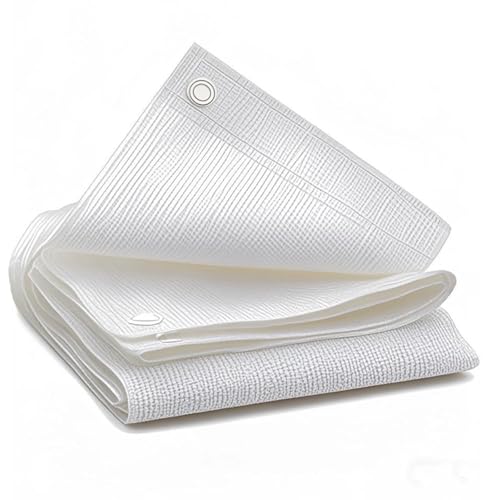 90% White Shade Cloth, 6.6 x 10 FT Sun Shade Sails for Patio, Garden, Greenhouse, Plant, Chicken Coop, Dog Kennel, Backyard, Balcony - size: 6.6 x 10 FT