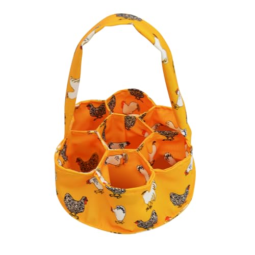 Egg Collecting Basket, 7 Pouch Egg Basket for Gathering Fresh Eggs | 7 pouch egg collecting basket helps keep fresh eggs separated during daily coop gathering trips