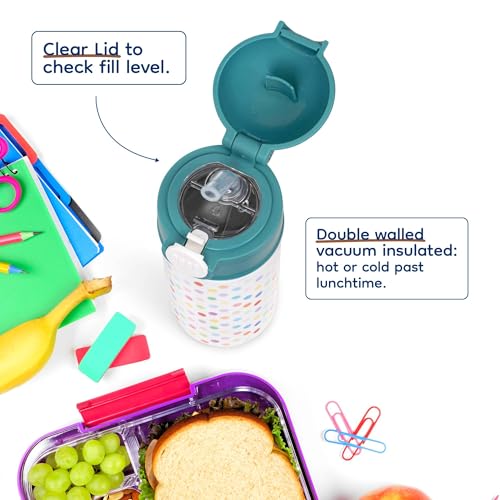 3dRose Sweet Goat Enthusiast 12oz Kids Green Bottle – Cute goat with a friendly gaze on a white background – Farm Visit, School Lunch - color: Green