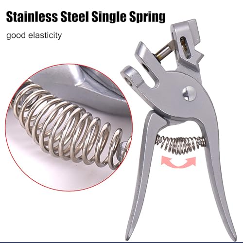 Cattle Ear Tag Applicator, Universal Livestock Ear Tag Pliers, Aluminum Alloy Ear Tagger Puncher for Cow Pig Sheep Goat, Animal Identification Farm Supplies Tool