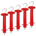 Insulated Fence Plastic Gate Handle, 5PCS Handle Heavy Duty Electric Fence Gate Handle, Red - color: Red, size: PK5