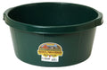 Little Giant® Plastic All-Purpose Tub | Plastic Pond Tub | Feed Tub | Durable Plastic Livestock Feeding Pan with Hand Grips | Made in USA | 6.5 Gallons | Green - color: Green