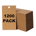 Bargain Paradise 1200 Pack Earring Cards - Earring Display Cards - Custom Earring Cards For Earring Display - Hanging Earrings - 2 x 3.5 Inches - Brown (Pack of 1200) - color: 1200 PACK