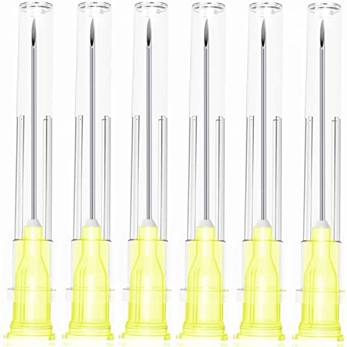 100 Pack 20Ga 1 1/2 Inch Stainless Steel Dispensing Lab Tools Accessories for Scientific Labs, Measuring and Refilling, Individually Wrapped - size: 20G 1-1/2 inch