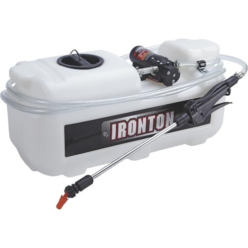 Ironton 12-V ATV Spot Sprayer, 5-Gal. Capacity, 1 GPM Flow Rate | UV-resistant polymer tank, Lawn/garden/agricultural spraying, Targeted spot application, Durable outdoor construction - size: 5 Gallon