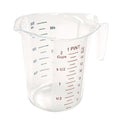 Winco 1 Pint Clear Plastic Measuring Cup | Graduated measurements, Stackable design, For liquid and dry ingredients, baking and commercial food prep - size: 1 Pint