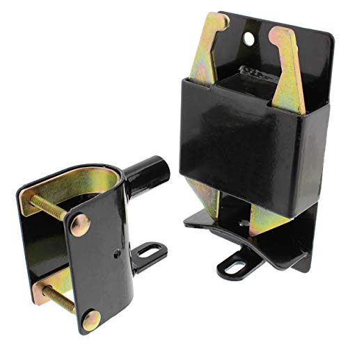Rural365 Farm Gate Latch 2 Way Gate Latch - Black Two Way Gate Latch Livestock Cattle Gate for Horse Corrals, Ranches