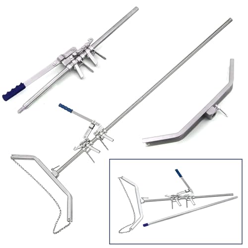 SURGICAL ONLINE 65” Calf Puller - Enhanced Calving Efficiency, Ergonomic Design, Precision Ratchet, Multiple Hooks, Robust Stainless Steel - Ideal for Large Breed Cows