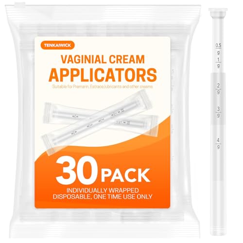 TENKAIWICK Vaginal Suppository Applicator 30Pk, Individually Wrapped, Soft Tip - style: 30 count (pack of 1)
