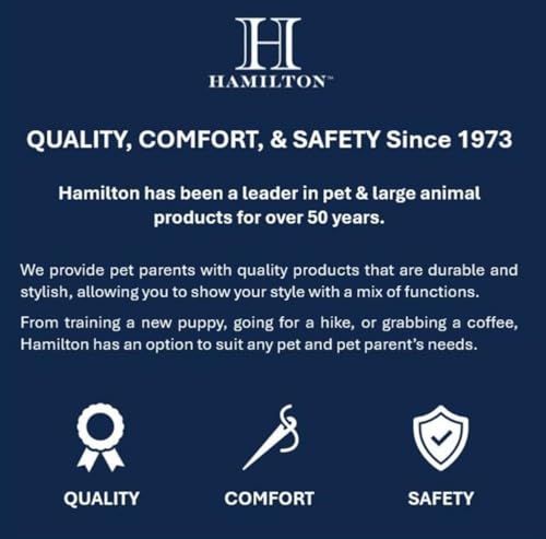 Hamilton Adjustable Nylon Dog Harness, Medium 3/4" x 20-30", Red | Premium Quality Nylon, Durable Buckle, Sturdy D-Ring, No Pull, 4 Point Adjustable, Medium & Large Breed Dogs - color: Red, size: M, 3/4" x 20-30"