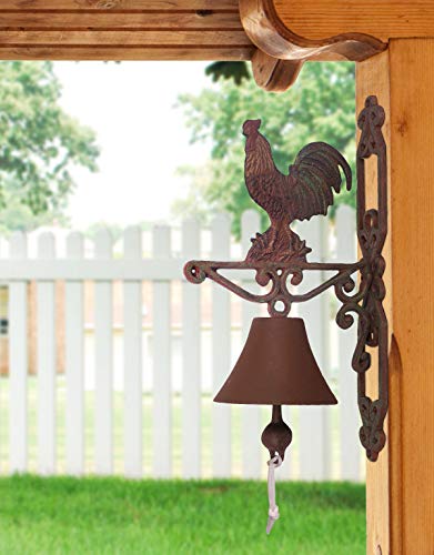 Sunset Vista Designs Painted Cast Iron Bell - Rooster