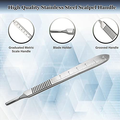 A2ZScilab Plant Study & Plant Research Kit, 30 PC - Botany Dissection kit for Lab & Field Study - Stainless Steel Scissors, Forceps, Magnifying Glass, Dropper + FREE Sharp Blades & Ruler in a Case NEW