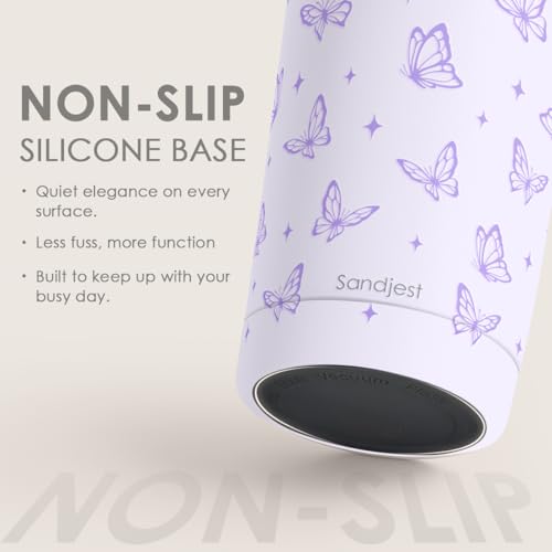 SANDJEST Butterfly Tumbler 20oz, Stainless Steel Travel Cup with Lid, Insulated Coffee Mug, Butterfly Gifts for Women Girls Friends Sisters on Birthday Christmas - color: Butterfly 1