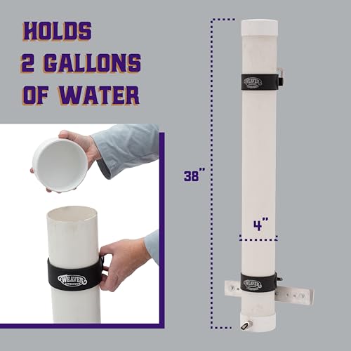 Weaver Livestock Vertical Pig Waterer Kit with Steel Nipples | Easy Hydration Setup Supports Barns, Pens, & Fair Setups with Convenient Water Access for Hogs Throughout The Day