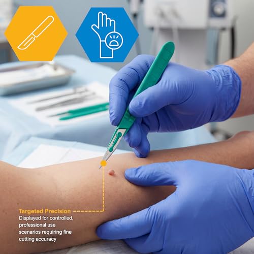 MED PRIDE Disposable Surgical Scalpels, Sterile, #11 Steel Blade, 10-Pack - style: #11