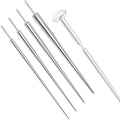 14g/16g/18g/20g ASTM F136 Titanium Piercing Kit Taper Insertion Pin | for Threadless Push In Tragus Helix Lip Nose Helix Piercing Jewelry Cartilage Earrings Labret Studs Nose Stud Stretcher - color: 4 Tapers for 20g/18g/16g/12g Threadless Bar